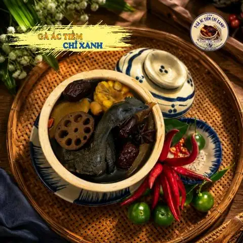 Hình ảnh Gà Ác Tiềm Chỉ Xanh - Điện Biên Phủ