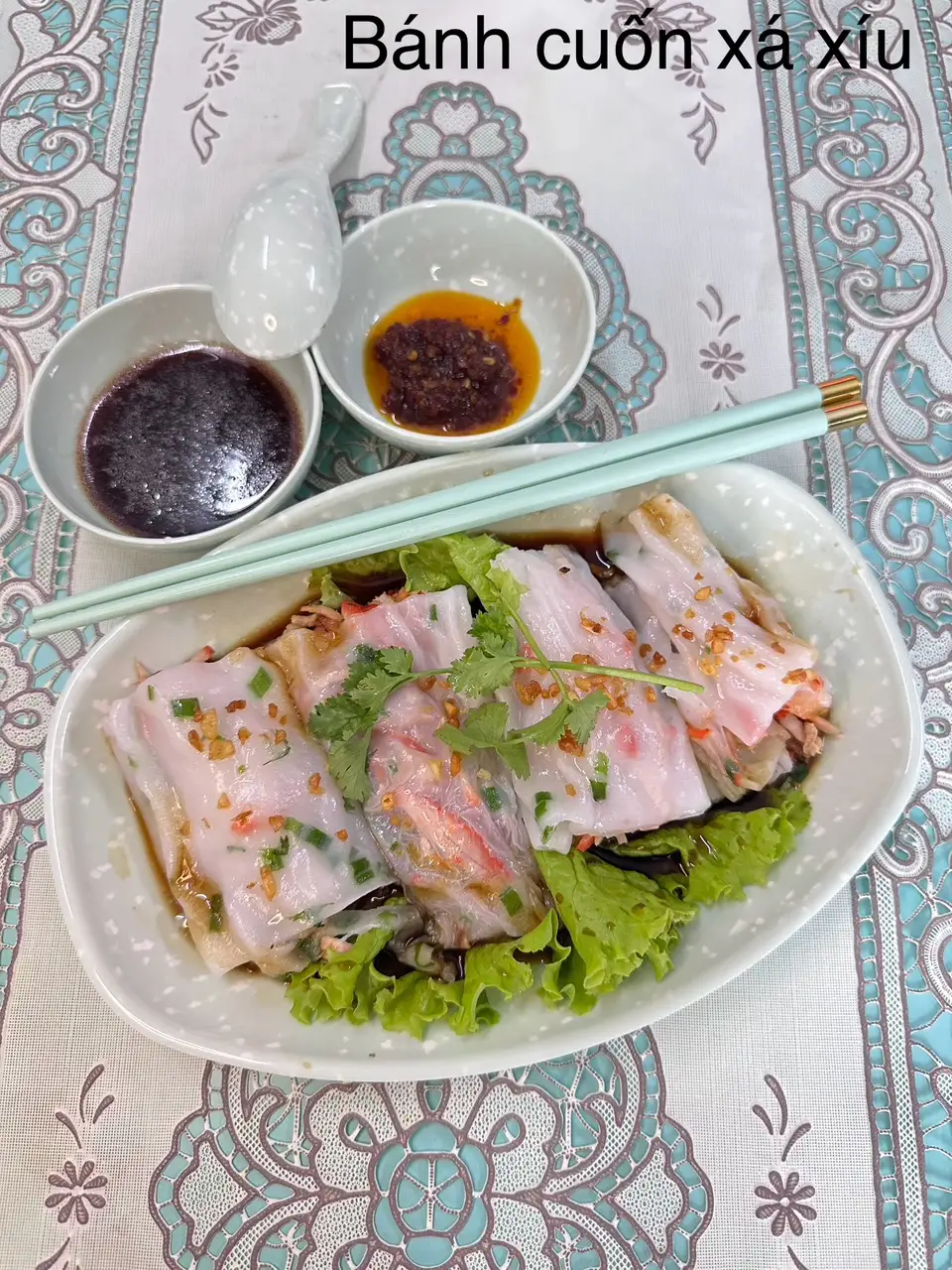 Bánh cuốn nhân xá xíu - 48.000 ₫ tại Bánh Cuốn Quảng Đông Lư Gia - Trần Hưng Đạo