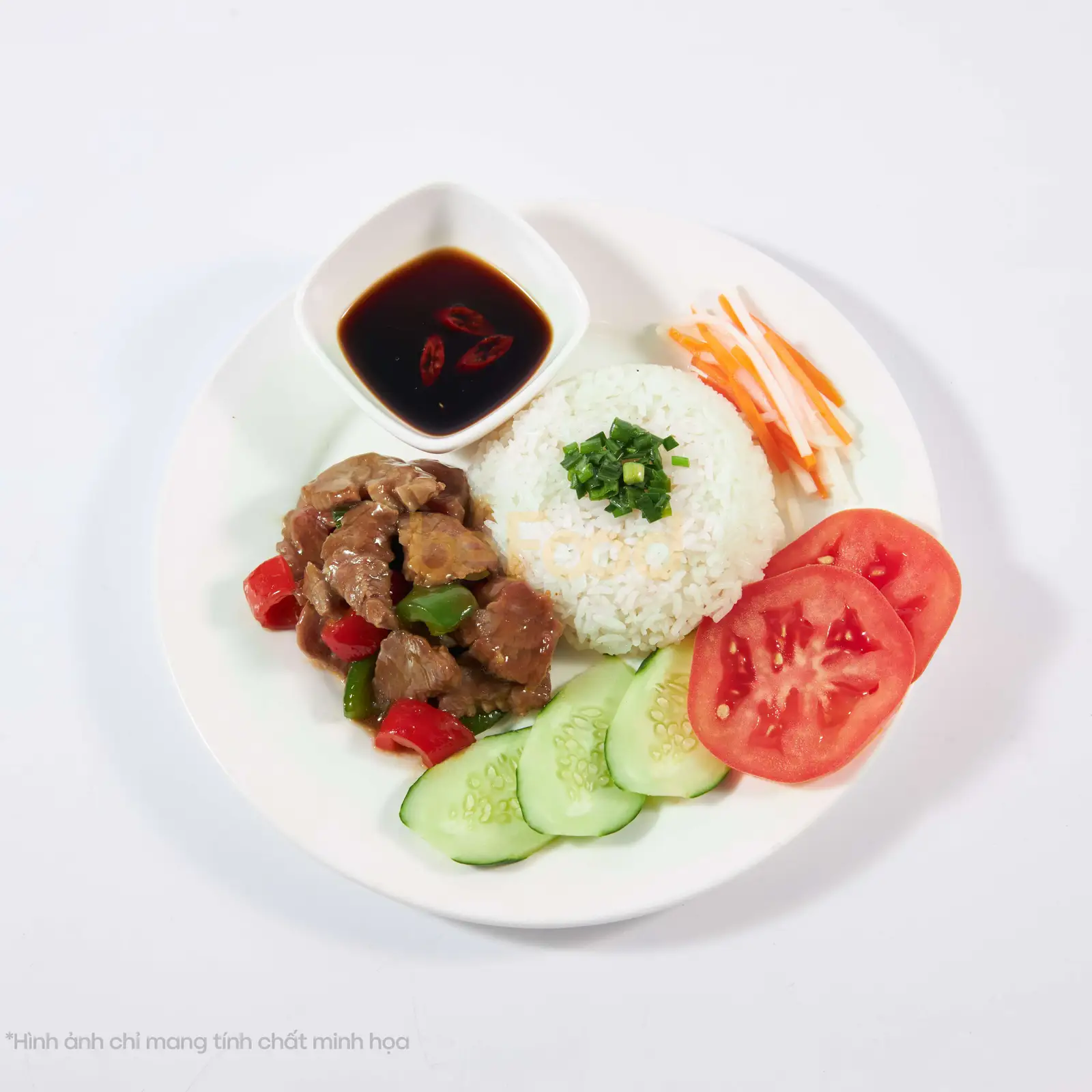 Cơm bò lúc lắc - 40.000 ₫ tại Quán Cơm A Dũng - Điện Biên Phủ
