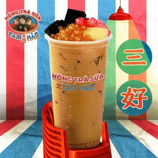 Hồng Trà Sữa Full Topping - 傳統奶紅 綜合配料 - 25.000 ₫ tại Hồng Trà Sữa Tam Hảo - Cách Mạng Tháng Tám