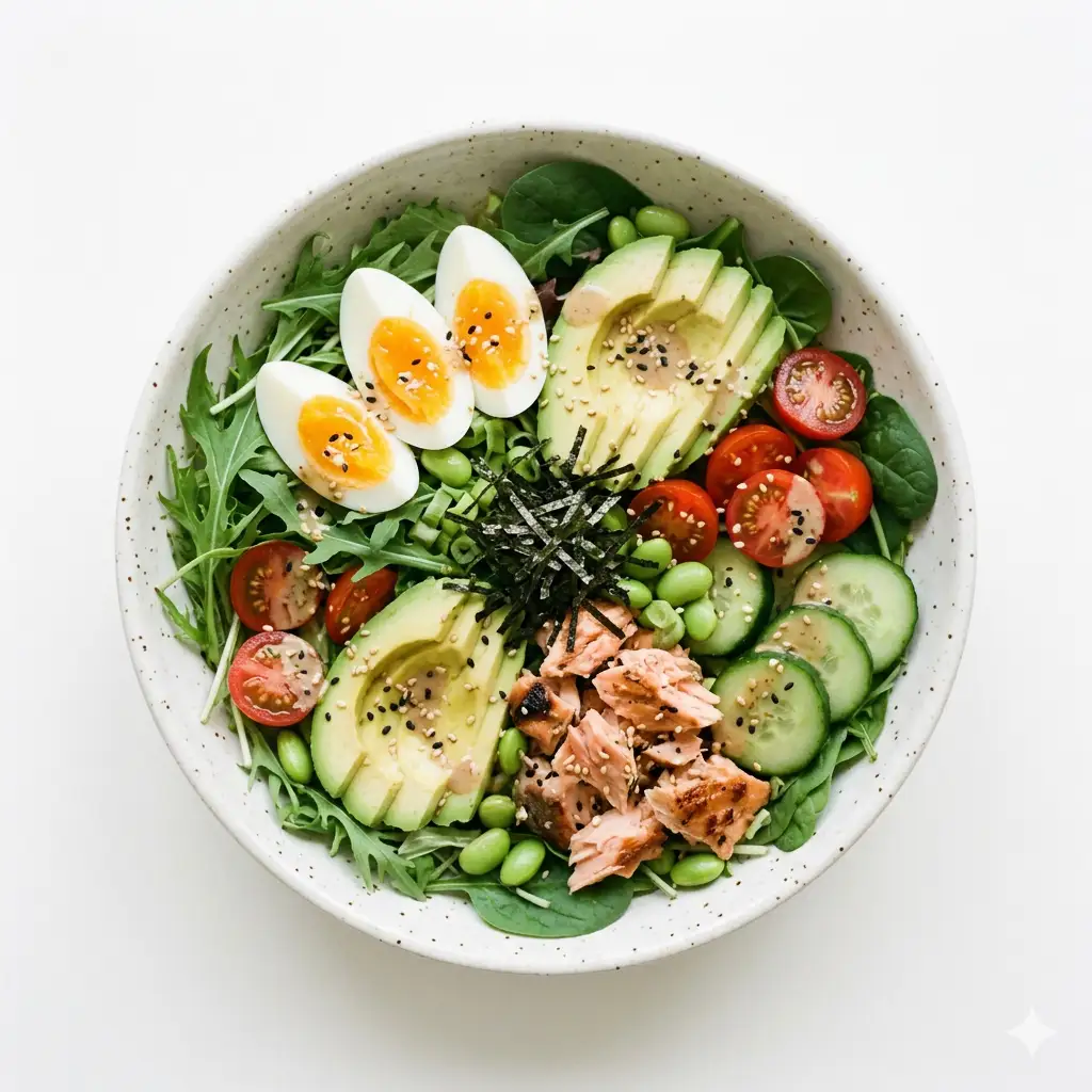 Salad cá ngừ - trứng tôm đỏ - 89.000 ₫ tại Nobita - Cơm Trứng Kiểu Nhật - Ngô Tất Tố
