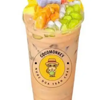 Hình ảnh Trà sữa ủ lạnh full topping