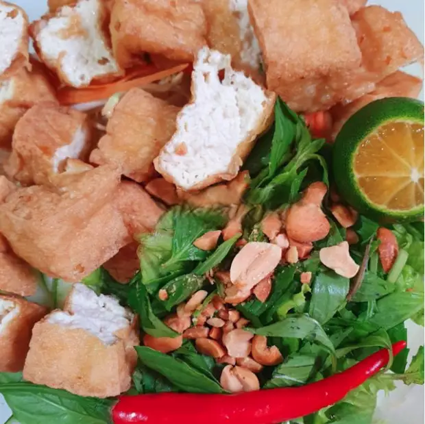 Bún đậu hũ nước tương - 35.000 ₫ tại Quán Chay Bếp Nhà 38 - Đường Số 77