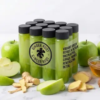 Combo 12 chai - shot gừng táo xanh - 349.000 ₫ tại Ginger Root - Nước Ép Lạnh, Bữa Ăn Protein & Shot Gừng - Sky Garden