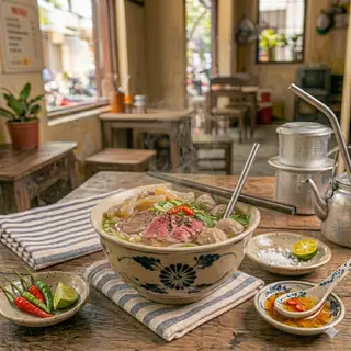 Phở tái - nạm - gân - 65.000 ₫ tại Phở Bò Cô Bảy - Hẻm C19