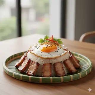 Hình ảnh Xôi Trứng Thịt Nướng