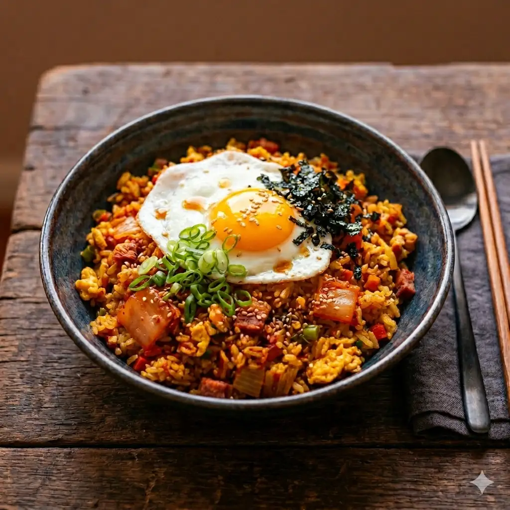 Cơm kimchi xào - Kimchi cuppop - 58.000 ₫ tại Seoul's CupBap - Trịnh Khắc Lập