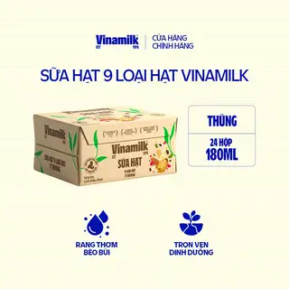 Hình ảnh Thùng 24 hộp Sữa 9 loại hạt Vinamilk 180ml_05AN23_THUNG