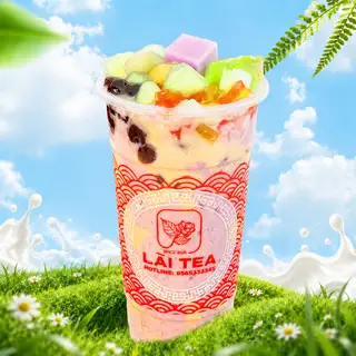 Hình ảnh Trà Sữa Khoai Môn Tươi Ghiền Full Topping (L - 700ml)