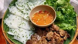 Bánh hỏi thịt nướng đầy đủ - 45.000 ₫ tại Bún Thịt Nướng Chị Huệ - Lạc Long Quân