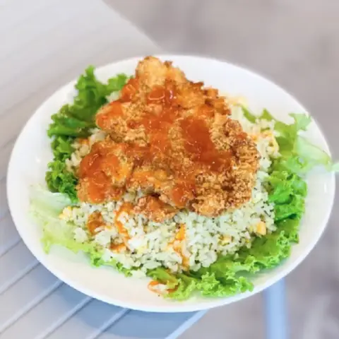 Cơm Gà Rút Xương Chiên Xù & Hamburger 1454 - Cơm/Cơm tấm gần bạn