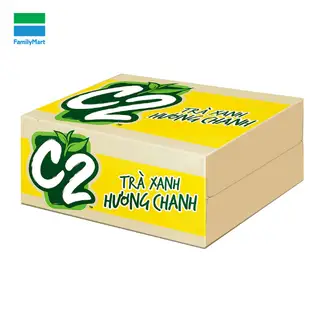Hình ảnh Thùng 24 Nước Trà Xanh C2 Hương Chanh 455Ml