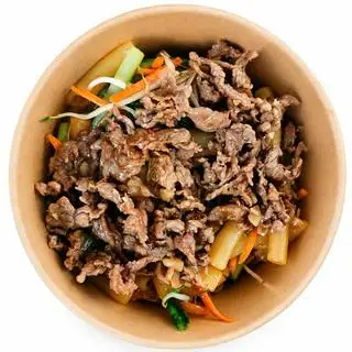 Nui xào bò - 50.000 ₫ tại Mây Mơ - Mì Bò Cay Phô Mai - Thạnh Mỹ Lợi  