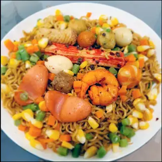 Hình ảnh Mì trộn thập cẩm 2 mì