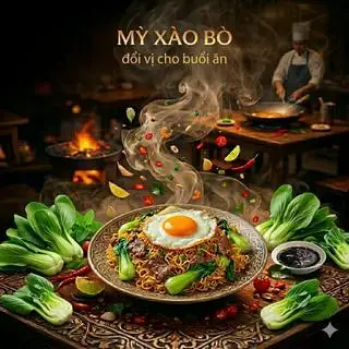 Mỳ gói xào bò ( tặng nc sâm 250ml nhà nấu ) - 48.000 ₫ tại Mỳ Sườn Cay Thái Lan 95 - Lê Văn Lương