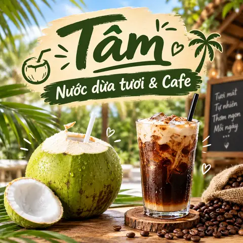 Hình ảnh Tâm - Nước Dừa Tươi Bến Tre & Cafe - Trần Thị Nơi