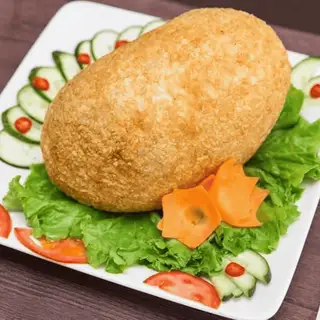 Hình ảnh Gà quay bó xôi thảo mộc
