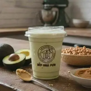 Sinh tố trái bơ kèm đậu phộng - avocado mix peanut butter smoothie - 49.000 ₫ tại Bếp Nhà Pưn - Nước Ép, Sinh Tố & Sữa Hạt Healthy - Trần Xuân Soạn
