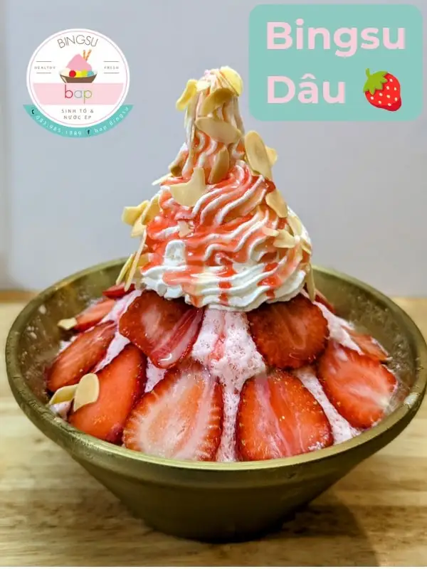 Bingsu Dâu - 55.000 ₫ tại Bap Bingsu - Cư Xá Thanh Đa