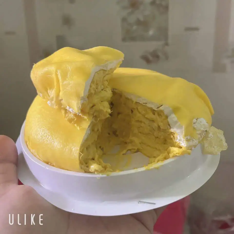 Hình ảnh Bánh crepe sầu riêng ngàn lớp vàng - 14cm
