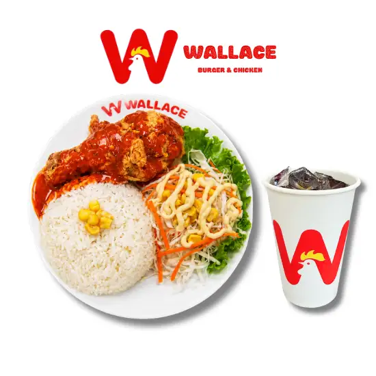 Cơm đùi gà rán   - 89.000 ₫ tại Wallace - Burger & Chicken - Vạn Kiếp