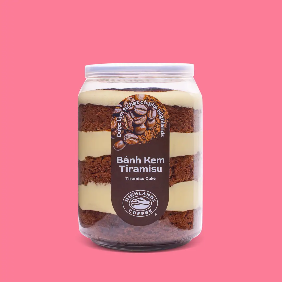 Bánh Kem Tiramisu (lon) - 45.000 ₫ tại Highlands Coffee - 119 Hàm Nghi
