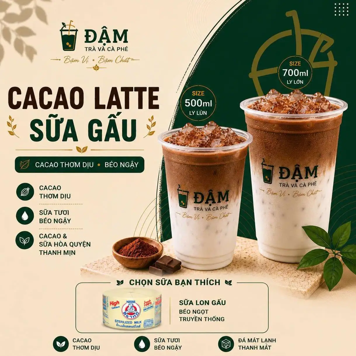 Hình ảnh CACAO LATTE SỮA GẤU (M)