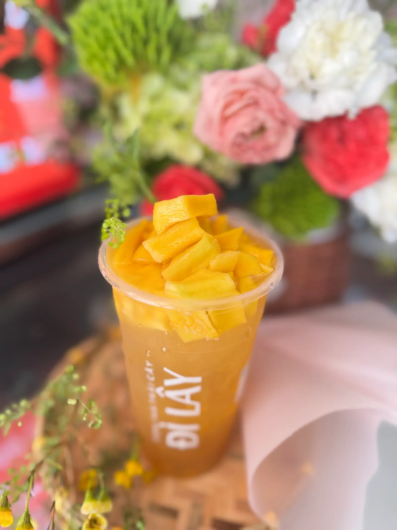 Trà Xoài Chanh Dây - 700ml - 49.000 ₫ tại Tiệm Trà Trái Cây ĐÌ LÂY - Phan Xích Long