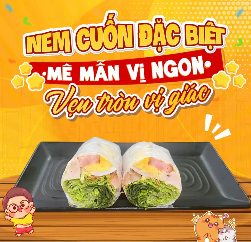 Nem cuốn đặc biệt - 27.000 ₫ tại Phan Rang Quán - Bánh Căn, Bánh Xèo & Nem Cuốn - Đường D5