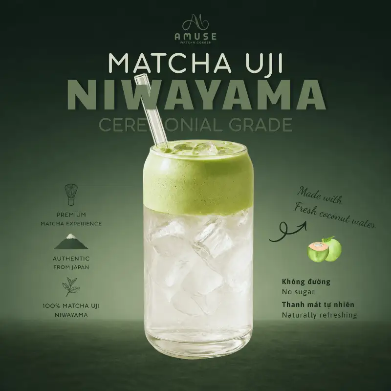 Cloud Foam Matcha Niwayama ( Nước dừa tươi )  - 118.000 ₫ tại AMUSE MATCHA CORNER - Ngô Tất Tố