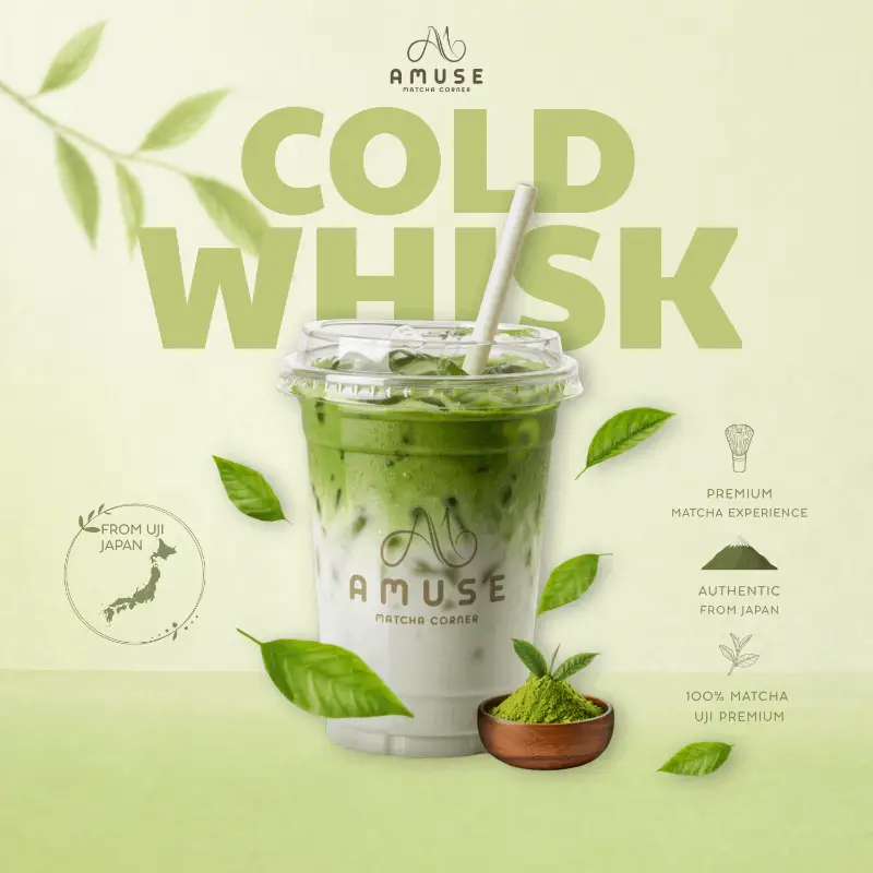 COLD WHISK MATCHA  - 78.000 ₫ tại AMUSE MATCHA CORNER - Ngô Tất Tố
