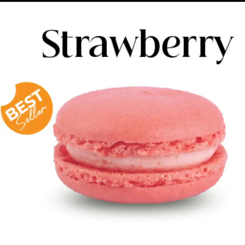 Hình ảnh Macaron vị Dâu (Strawberry Macaron)