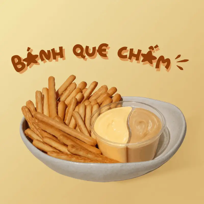 Hình ảnh Bánh Que Chấm Kem