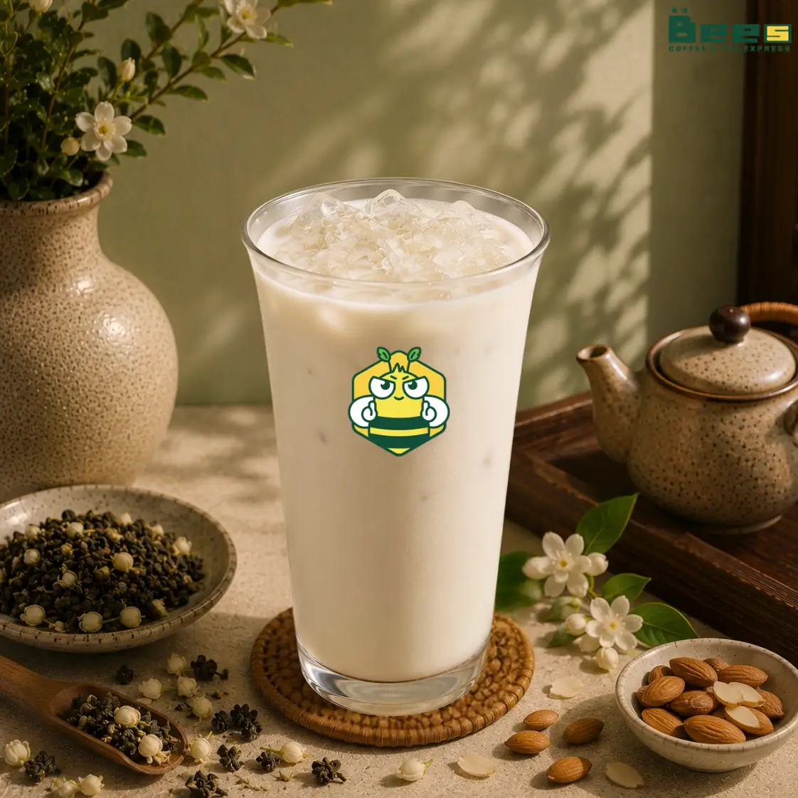 TRÀ SỮA LÀI HẠNH NHÂN - 50.000 ₫ tại Bees Coffee