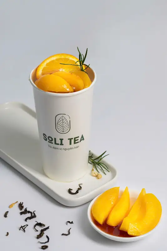 TRÀ Ô LONG ĐÀO CAM SẢ - 42.000 ₫ tại Tiệm Trà Soli- Trà Sữa Đậm Vị & Trà Trái Cây - Nguyễn Văn Cừ