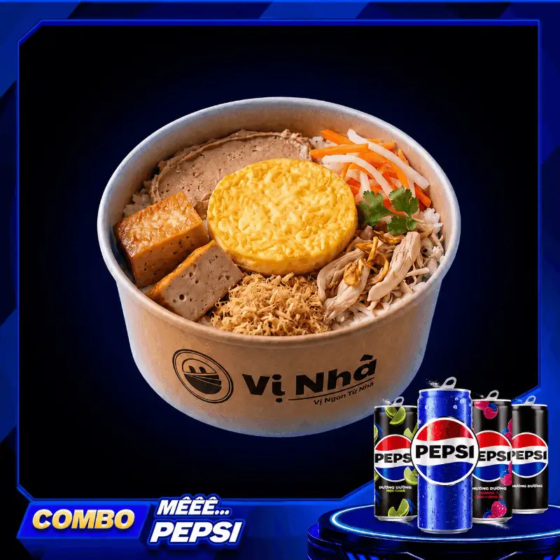 Hình ảnh XÔI THẬP CẨM + PEPSI