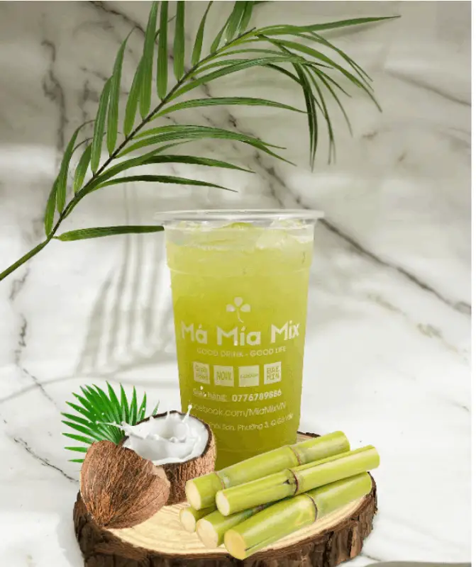 Mía Má L - 14.000 ₫ tại Má Mía Mix - Nước Ép Rau Má, Nước Mía, Nước Dừa - Trần Quốc Toản