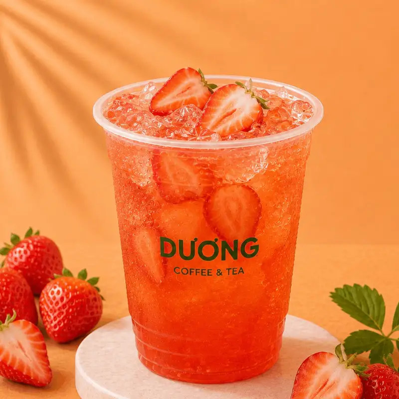 Hình ảnh Trà Dâu Tây (M - 500ml)