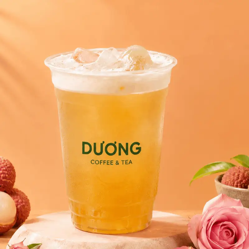 Hình ảnh Trà Vải Hoa Hồng (M - 500ml)