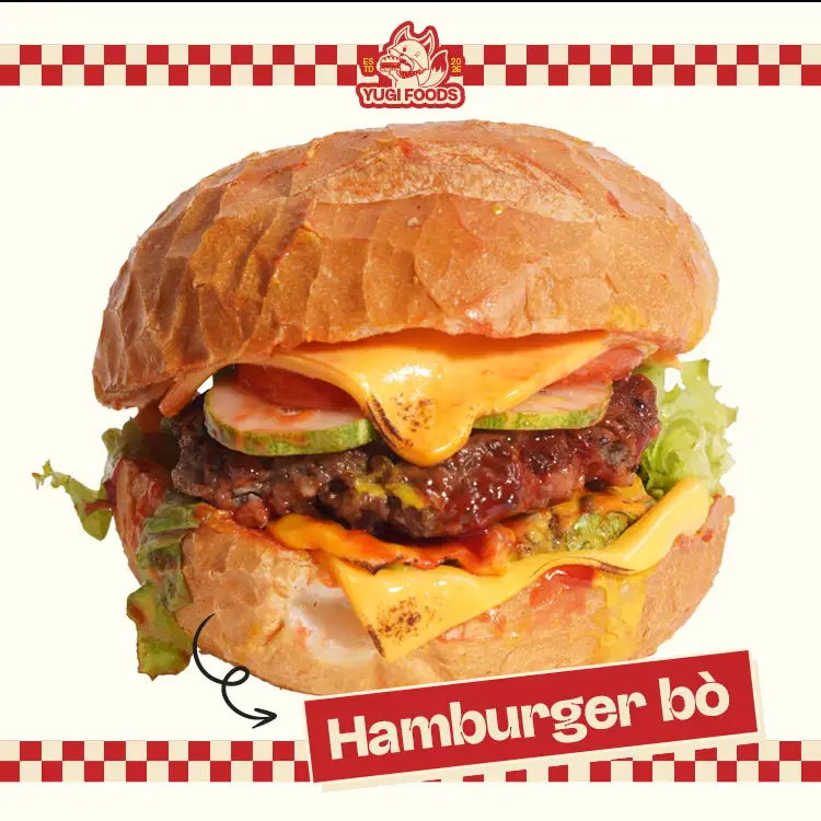 Hình ảnh Hamburger bò