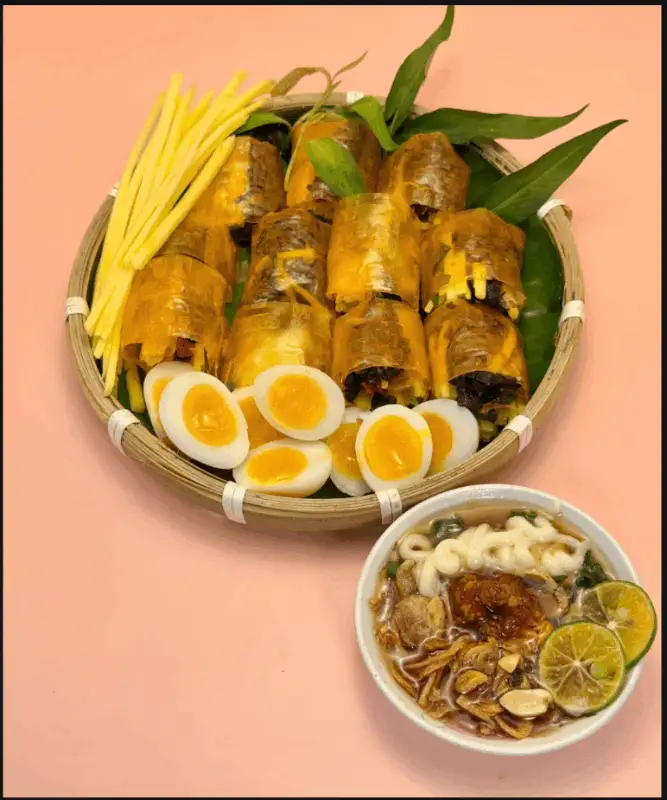 Bánh tráng cuốn chấm sốt tắc - 35.000 ₫ tại Bánh Tráng Trộn Bo Béo - Ngô Tất Tố