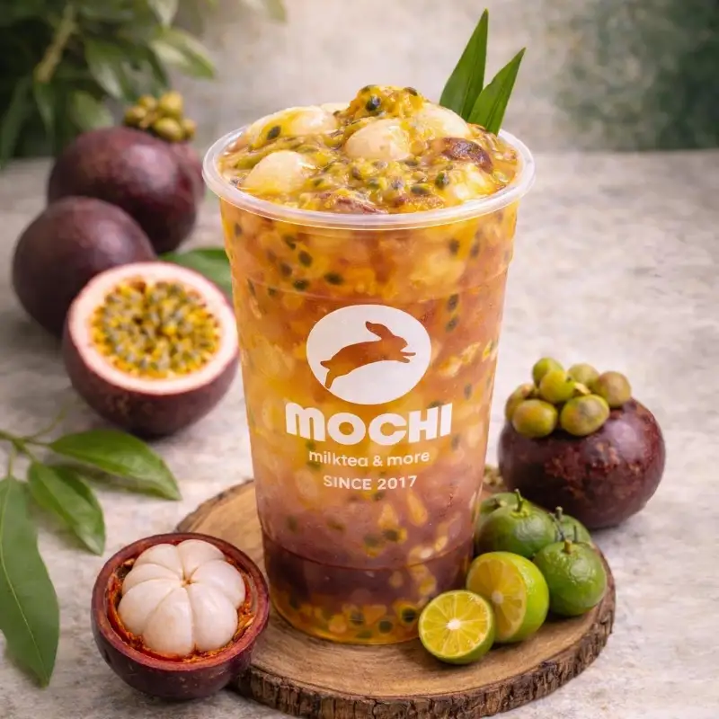 Trà Măng Cụt Chanh Leo - 48.000 ₫ tại Trà Sữa Mochi - Lê Văn Sỹ 