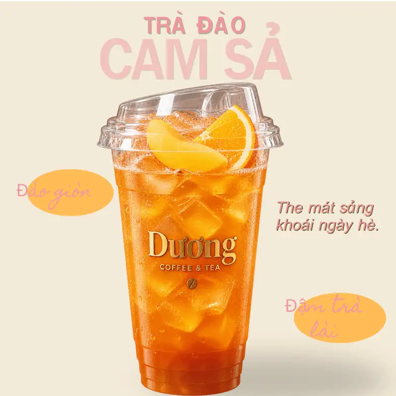Hình ảnh Trà Đào Cam Sả (L - 700ml)