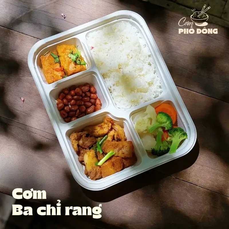 Hình ảnh Cơm Thịt ba chỉ rang