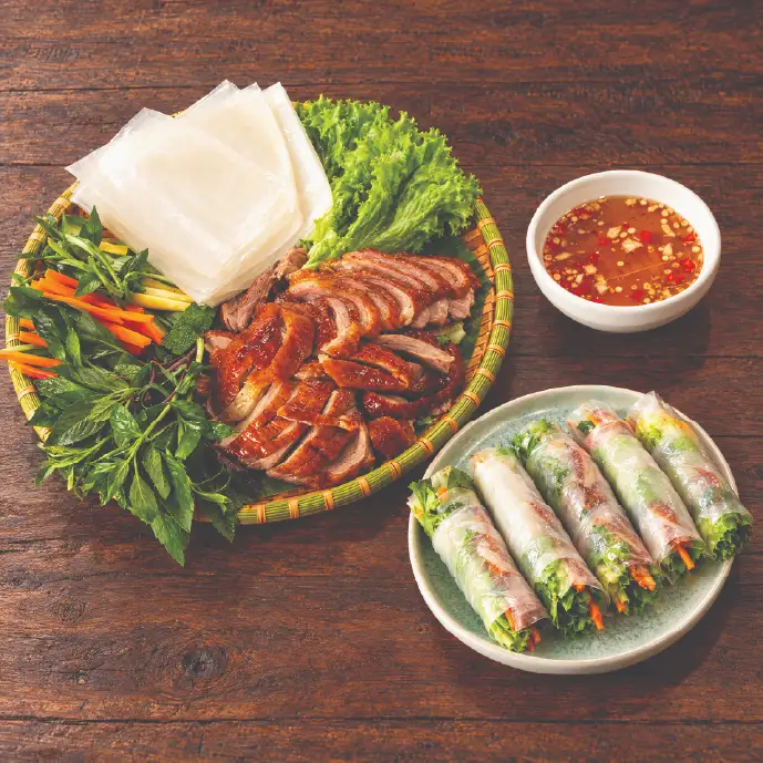 Hình ảnh Cuốn Vịt Quay Thượng Hạng