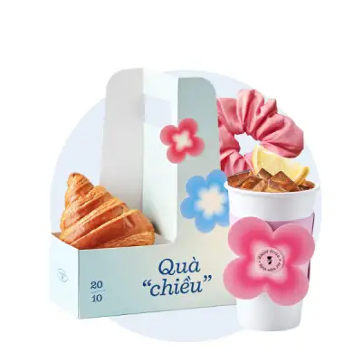 Hình ảnh Set Quà Chiều Kenya Chanh - Bánh Croissant
