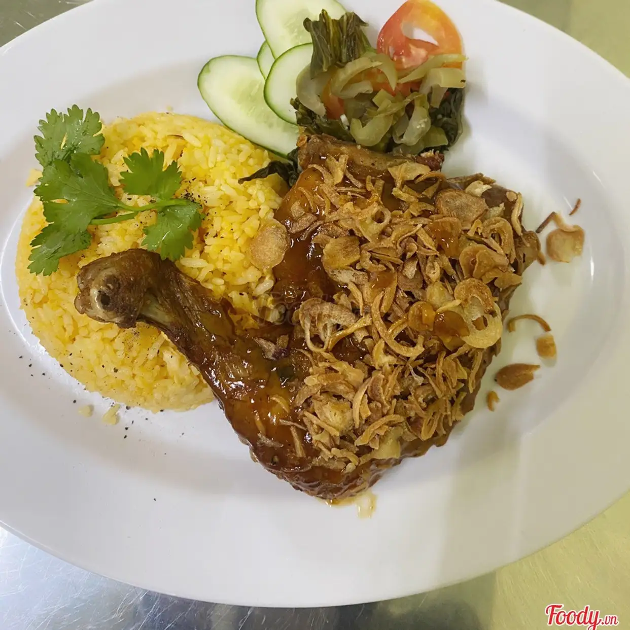 Hình ảnh Cơm gà sốt ngũ vị