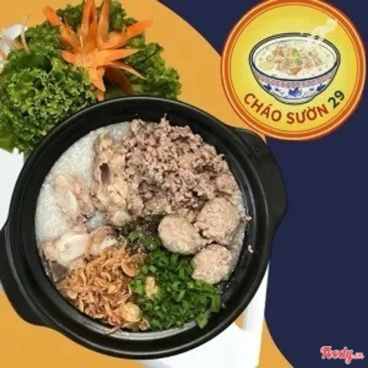CháoThịt Bằm+Bò Viên+Sườn - 45.000 ₫ tại Cháo Sườn K - Trần Văn Đang