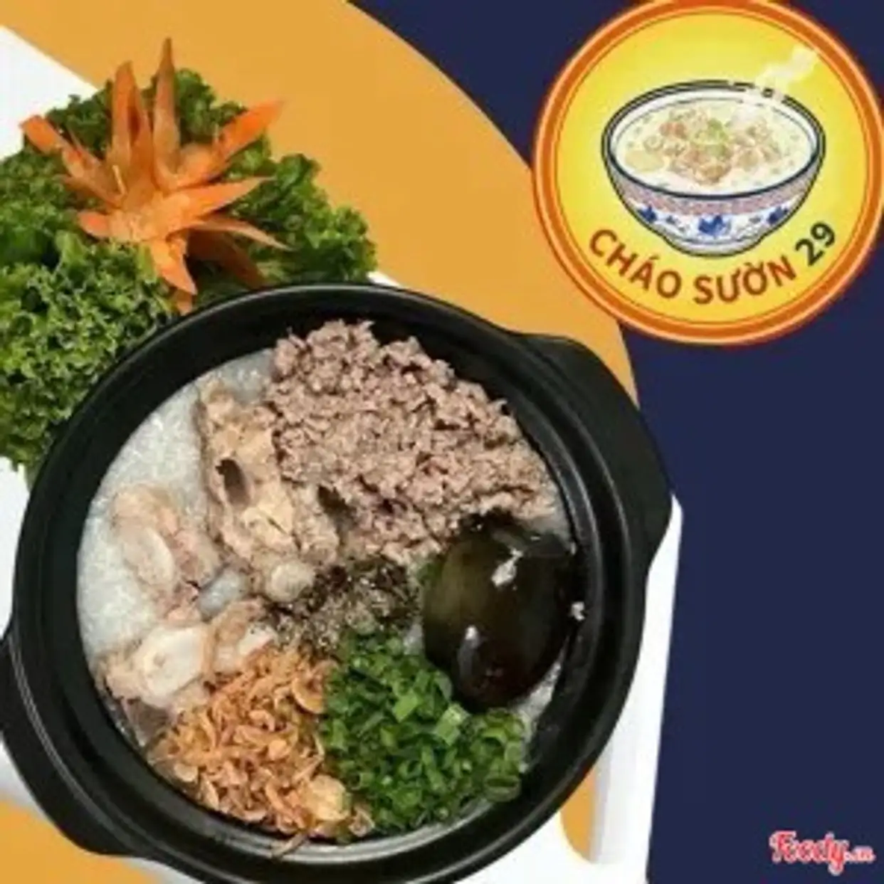 Cháo Sườn+Thịt Bằm+Bắc Thảo - 45.000 ₫ tại Cháo Sườn K - Trần Văn Đang