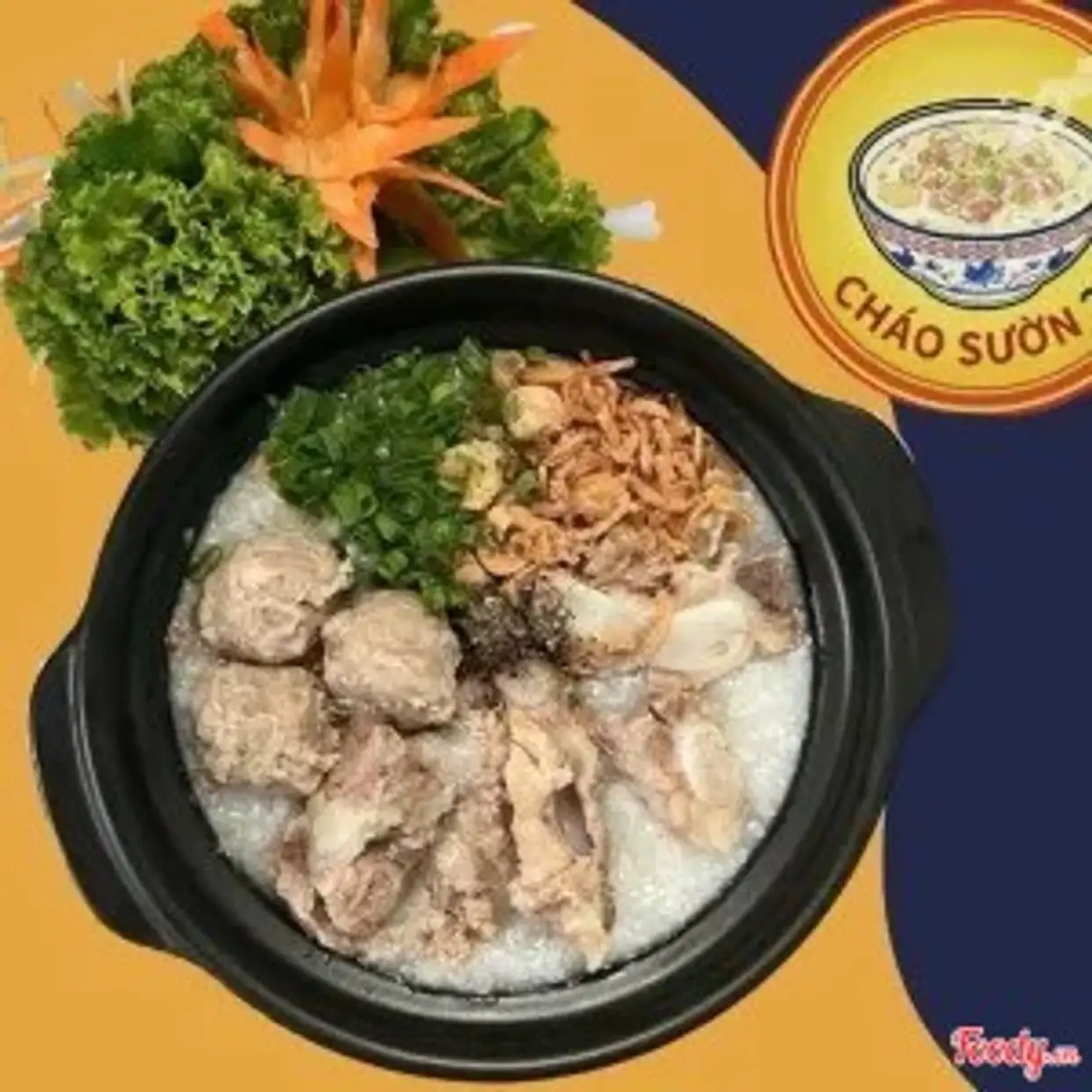 Cháo Sườn Bò Viên + Trà Tắc - 49.000 ₫ tại Cháo Sườn K - Trần Văn Đang